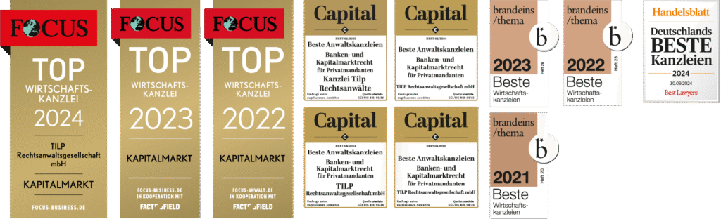 TILP Rechtsanwälte, Auszeichnungen,